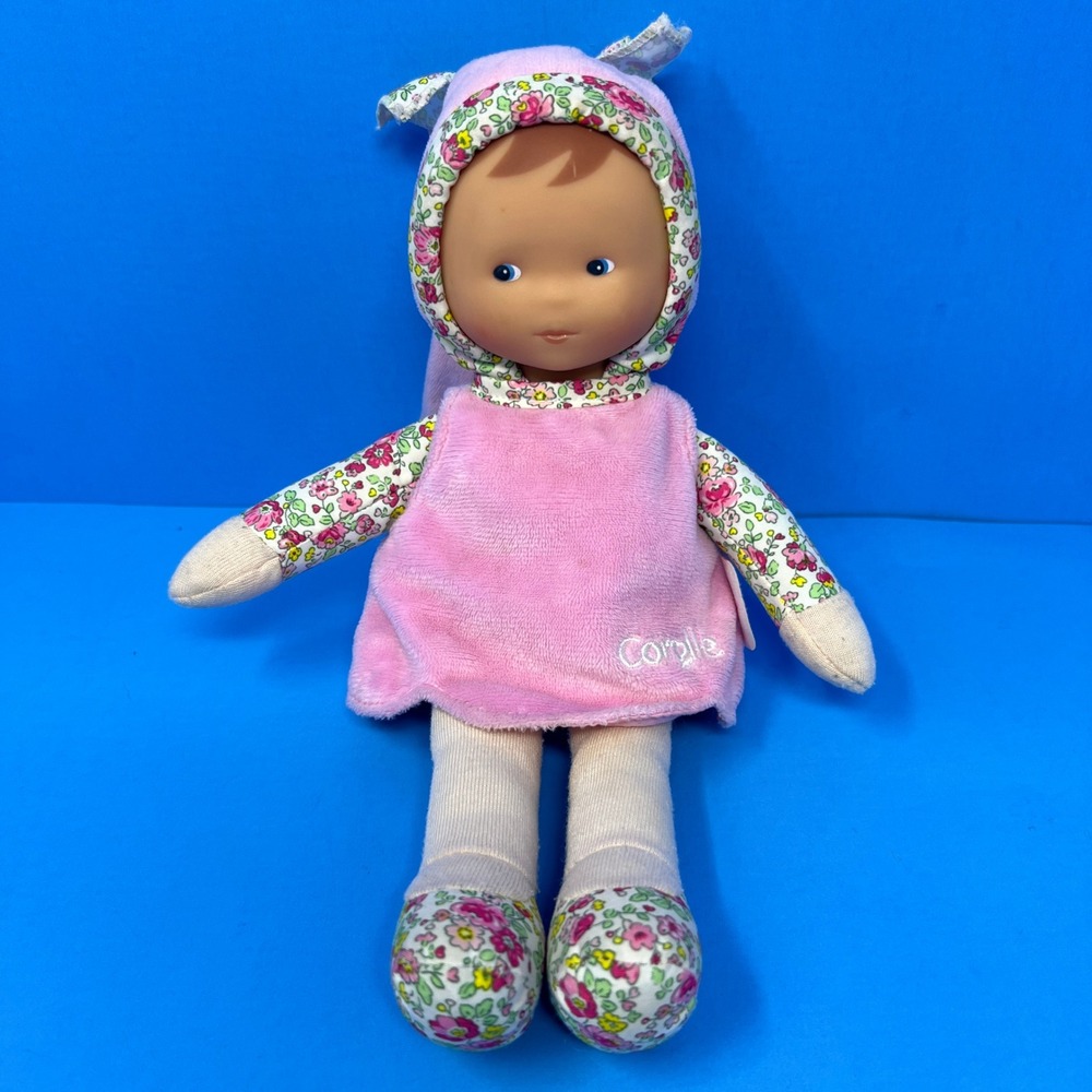 Corolle Miss Pink Blossom Doll 9 Inch Pink Floral Soft Plush 2022 First Baby Toy